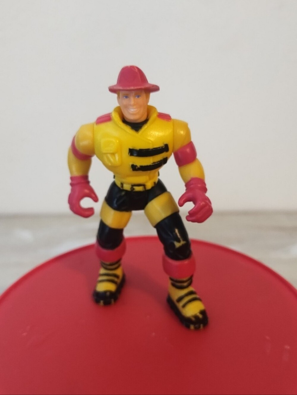 Vintage Hasbro Fireman Action Figure 3.75"
